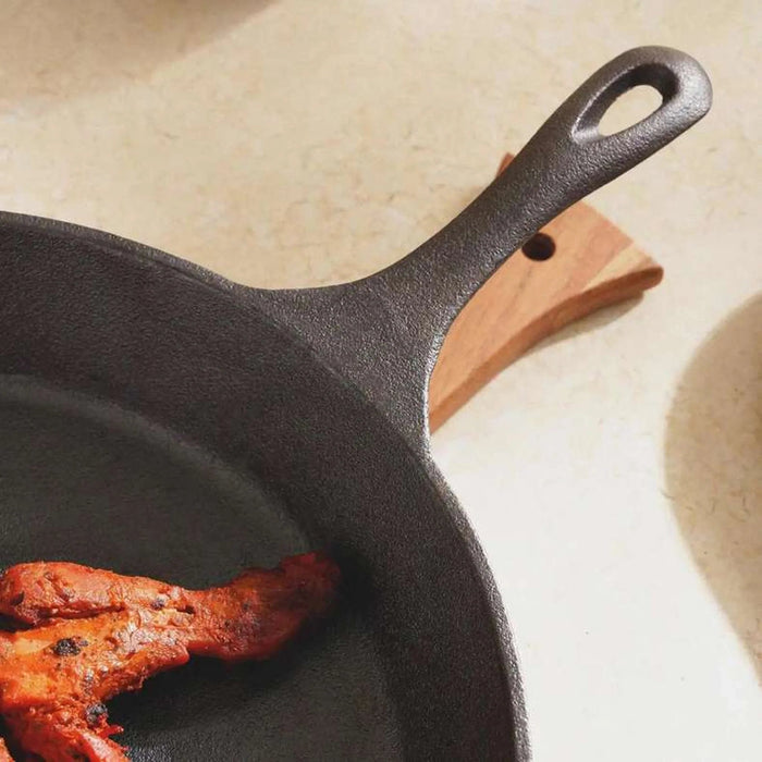 Ferric Cast Iron Fry Pan Black Dia30Cm Pan Home