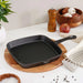 Ferric Cast Iron Grill Pan Black 24Cm Pan Home