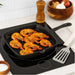 Ferric Cast Iron Grill Pan Black 24Cm Pan Home