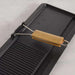Ferric Cast Iron Grill Pan With Foldable Handle 38X28Cm -Black Pan Home