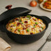 Ferric Cast Iron Kadai W/Lid Black Pan Home