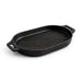 Ferric Cast Iron Oval Grill Plate 26X16Cm -Black Pan Home