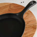 Ferric Cast Iron Oval Sizzler Black 18Cm Pan Home