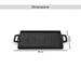 Ferric Cast Iron Rectangular Grill Plate 26X16Cm -Black Pan Home