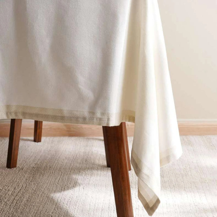 Festivity Border Table Cover 150X250Cm - Ivory