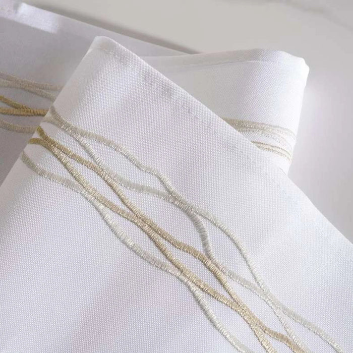 Festivity Embroidered Table Runner 33X120Cm-Champagne Gold