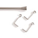 Feston 16/19Mm Single Curtain Rod Extendable 120X210Cm-Silver Pan Home