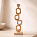 Fia Teakwood Abstract Decor Accent 10X10X36Cm - Natural Pan Home