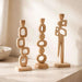 Fia Teakwood Abstract Decor Accent 10X12X42Cm - Natural Pan Home