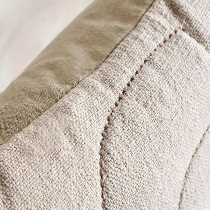 Fiora Embroidered Down Alt Filled Cushion 50X50Cm - Natural Pan Home