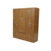 Flash 6 Door Wardrobe - Light Brown Pan Home