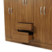 Flash 6 Door Wardrobe - Light Brown Pan Home