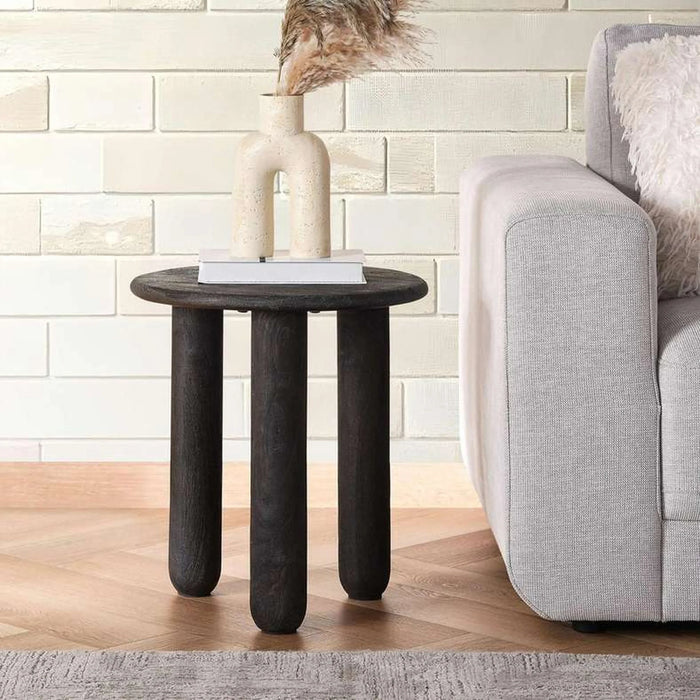 Fleur End Table Wood - Walnut
