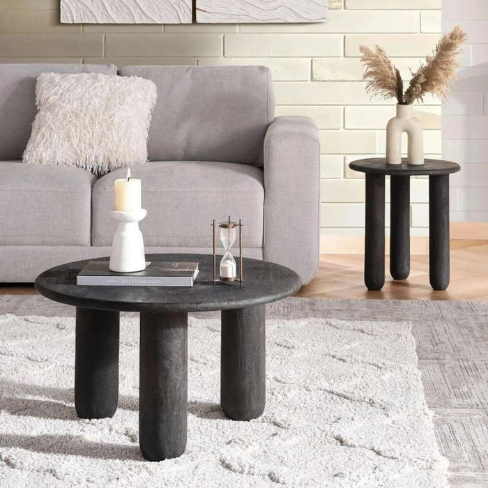 Fleur End Table Wood - Walnut