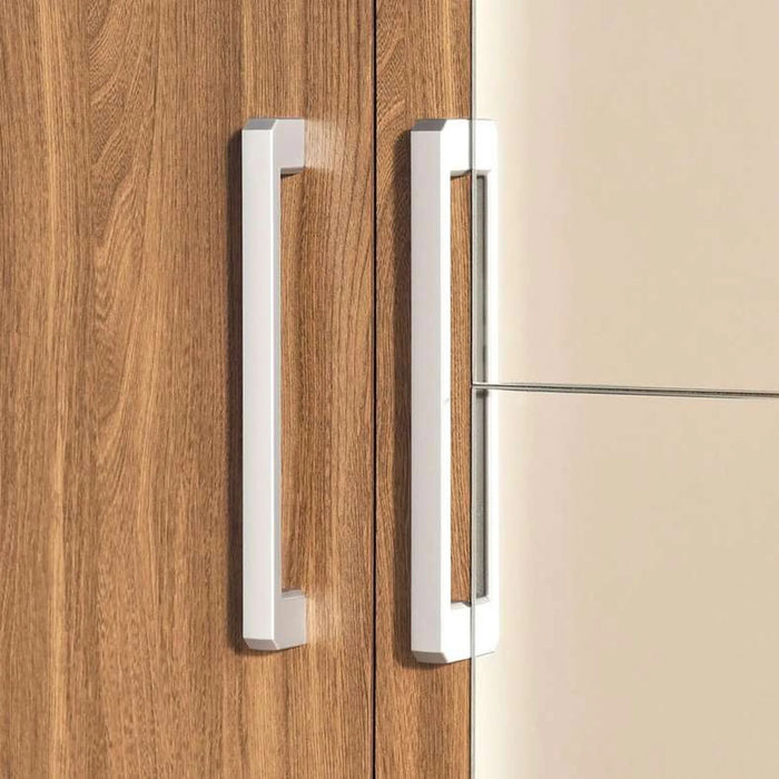 Flexo 2 Door Wardrobe With Mirror - Almond