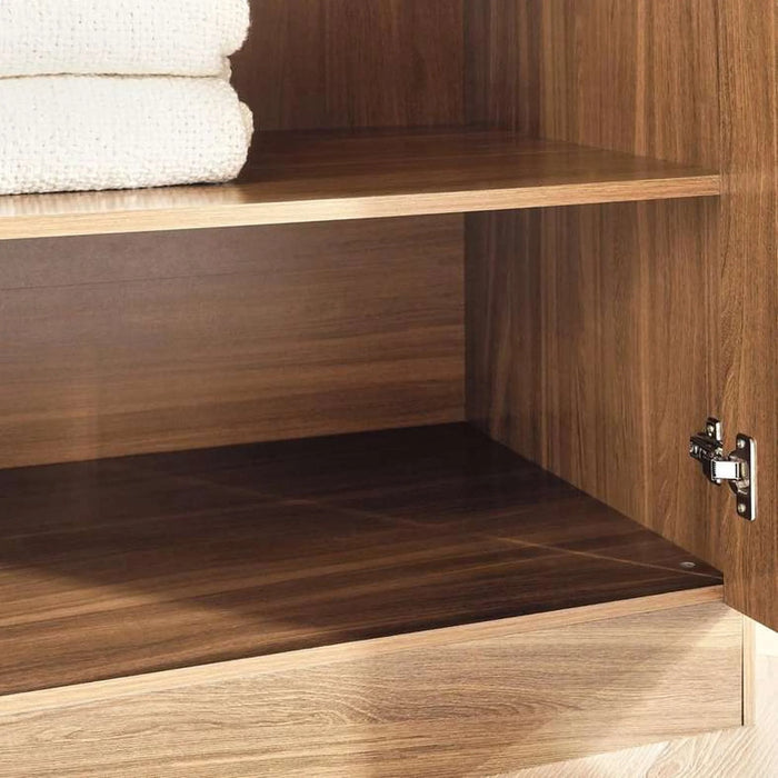 Flexo 2 Door Wardrobe With Mirror - Almond