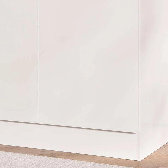 Flexo 2 Door Wardrobe With Mirror - White