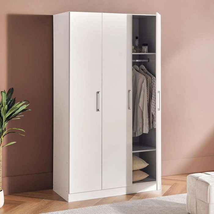 Flexo 3 Door Wardrobe - White