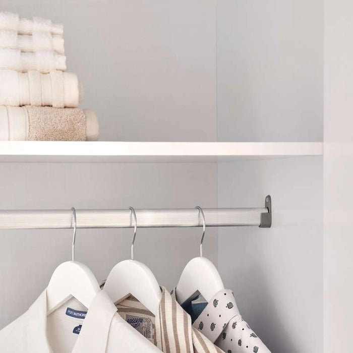Flexo 3 Door Wardrobe With Mirror - White