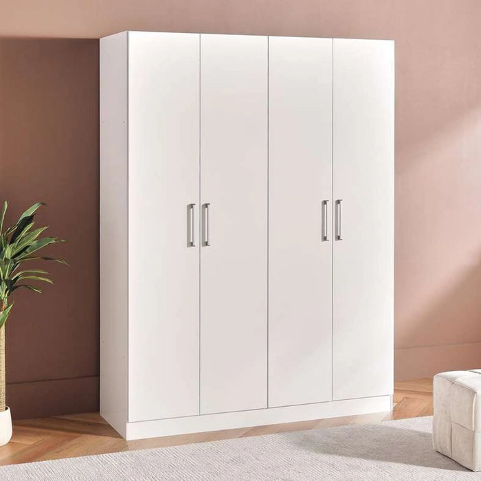 Flexo 4 Door Wardrobe - White