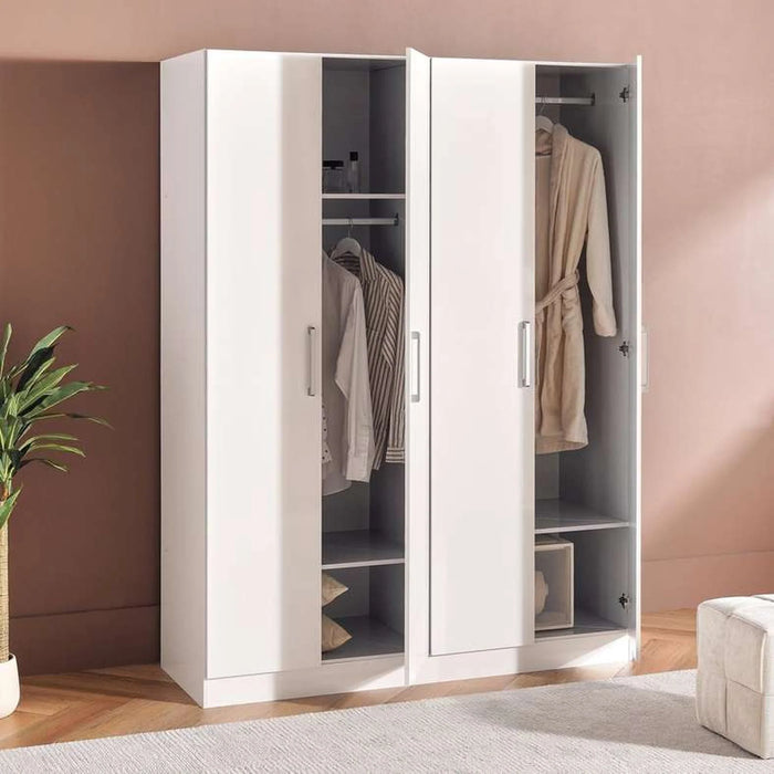 Flexo 4 Door Wardrobe - White