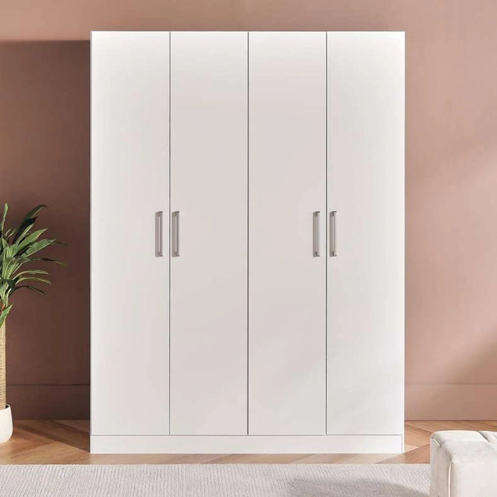 Flexo 4 Door Wardrobe - White