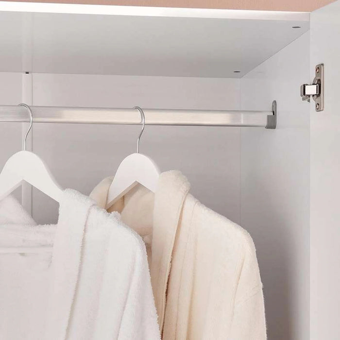 Flexo 4 Door Wardrobe With Mirror - White