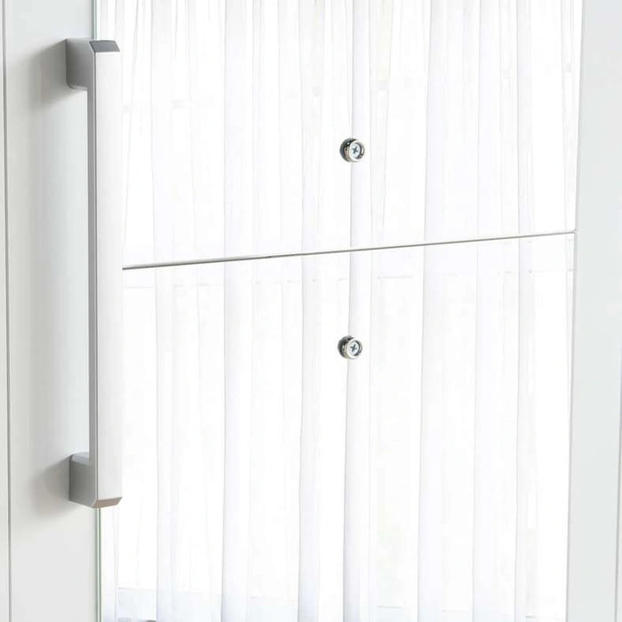 Flexo 5 Door Wardrobe With Mirror - White