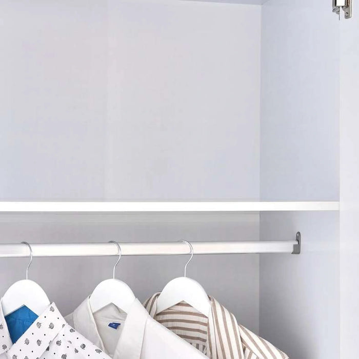 Flexo 6 Door Wardrobe With Mirror - White