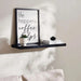 Floating Wall Shelf 80Cm - Black Pan Home