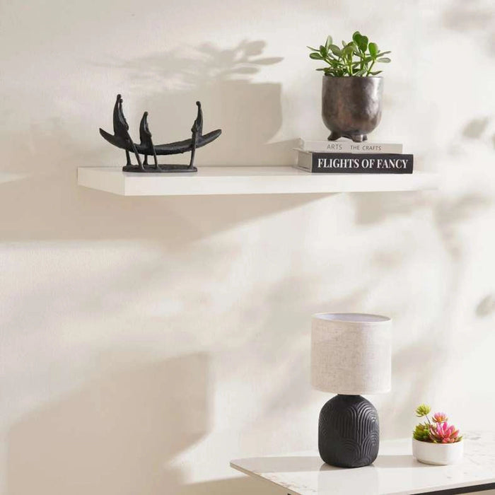 Floating Wall Shelf 80Cm - White Pan Home