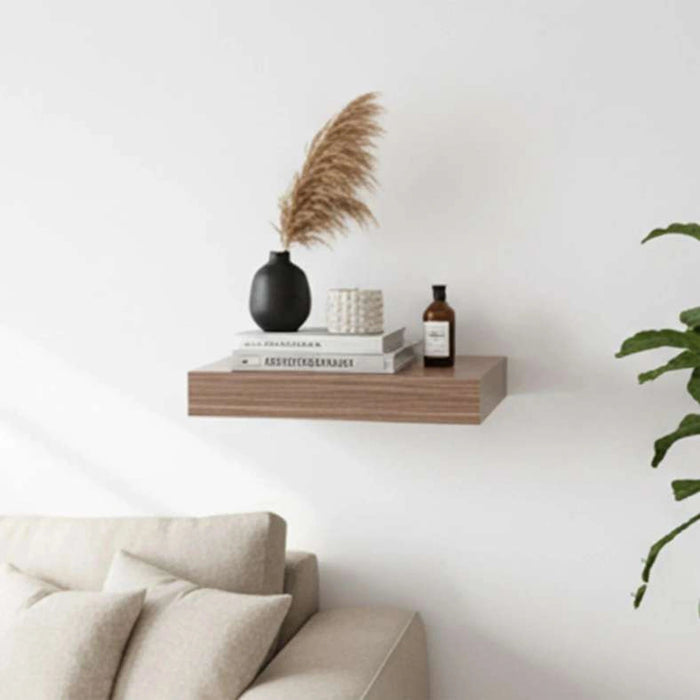 Floating Wall Shelf 25Cm - Walnut Pan Home