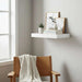 Floating Wall Shelf 25Cm - White Pan Home