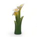 Flora Two Flowers Magnesia Planter With Solar 25.5X19X65Cm - White Pan Home