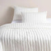 Floral Damask 3-Piece Garment Washed Cotton Matelasse Bedspread Set 220X240Cm - Bright Ivory Pan Home