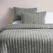 Floral Damask 3-Piece Garment Washed Cotton Matelasse Bedspread Set 220X240Cm - Olive Pan Home