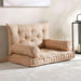 Floral Paisley Embroidered 4-Piece Majlis Set 70X90X10Cm - Beige Pan Home