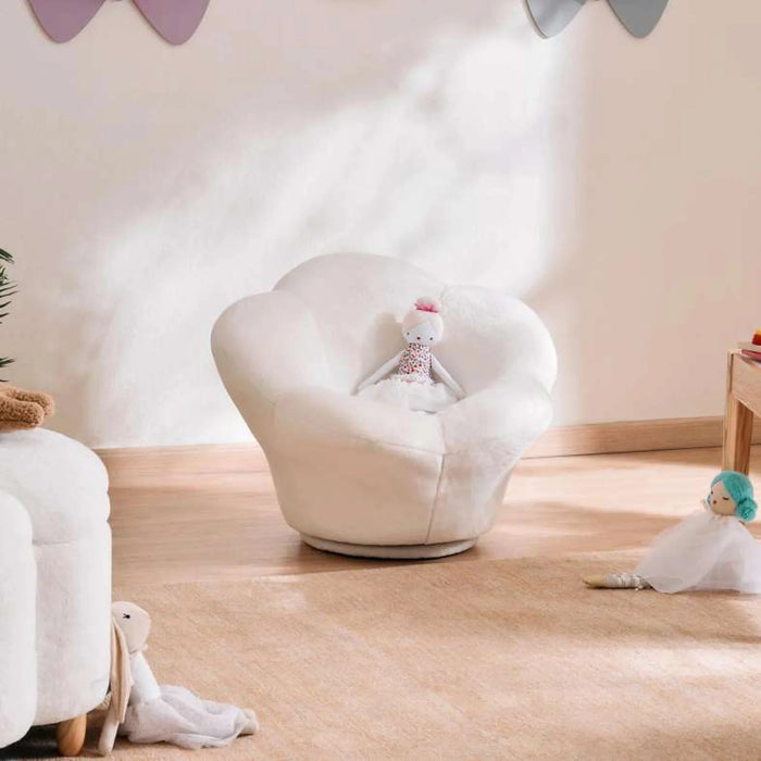 Floral Princess Kids Seating Upholstered - Beige