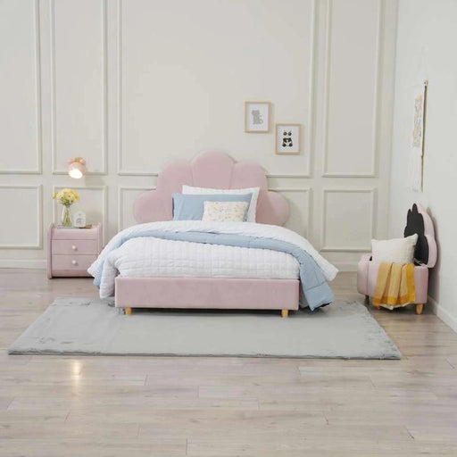 Floral Princess Kids Single Bed 120X200 Cm Pan Home