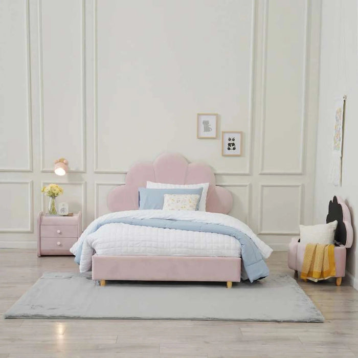 Floral Princess Kids Single Bed 90 X190 Cm Pan Home