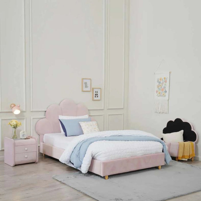 Floral Princess Kids Single Bed 90 X190 Cm Pan Home
