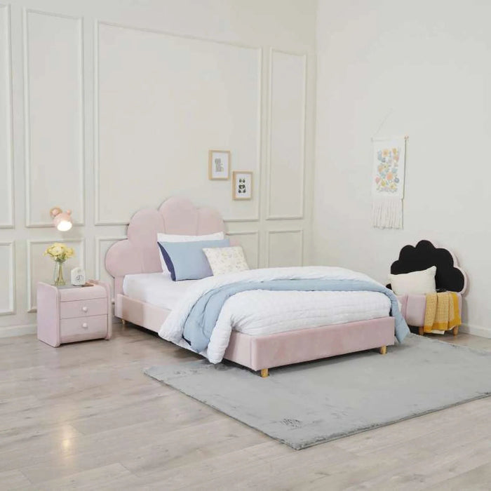 Floral Princess Kids Single Bed 90 X190 Cm Pan Home