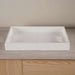 Flores Faux Leather Decor Tray 45X30X6Cm - White Pan Home