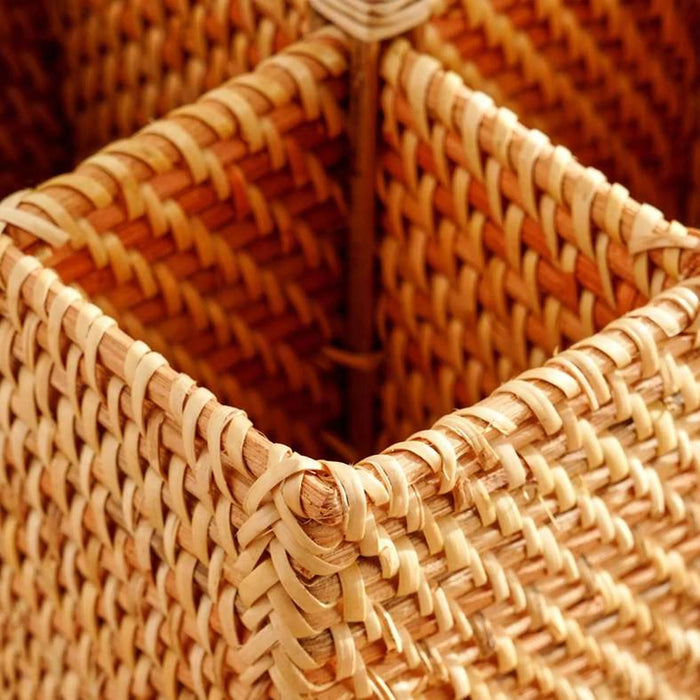 Floresta Rattan Cutlery Holder 18X18X27Cm- Natural