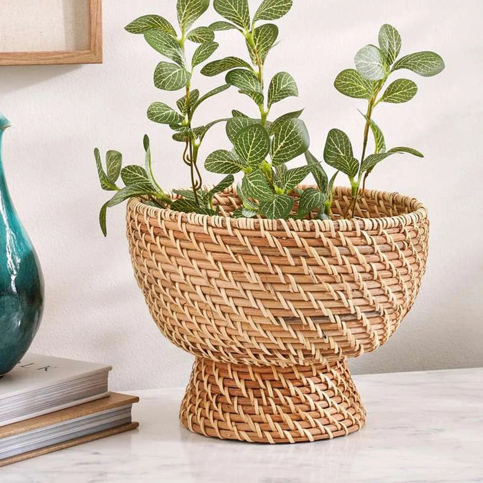 Floresta Rattan Decor Bowl Dia25X17Cm- Natural Pan Home