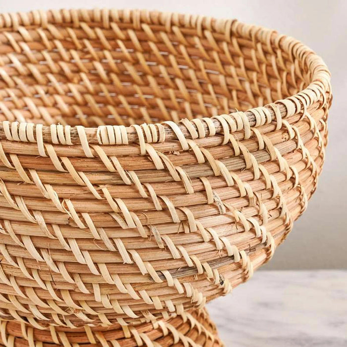 Floresta Rattan Decor Bowl Dia25X17Cm- Natural Pan Home