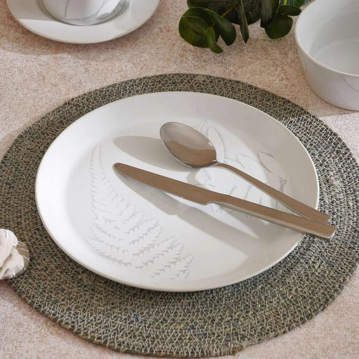 Florian Stoneware Dinner Plate Dia27Cm -White
