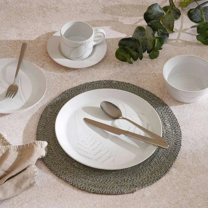 Florian Stoneware Dinner Plate Dia27Cm -White