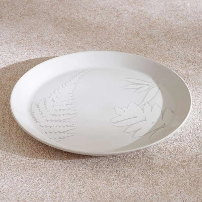 Florian Stoneware Dinner Plate Dia27Cm -White