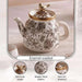 Florian Wren Tea Pot 1L -White & Brown Pan Home